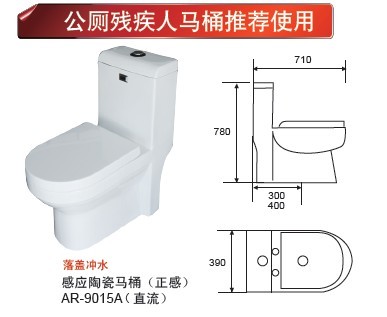 公廁殘疾人馬桶AR-9015A推薦使用